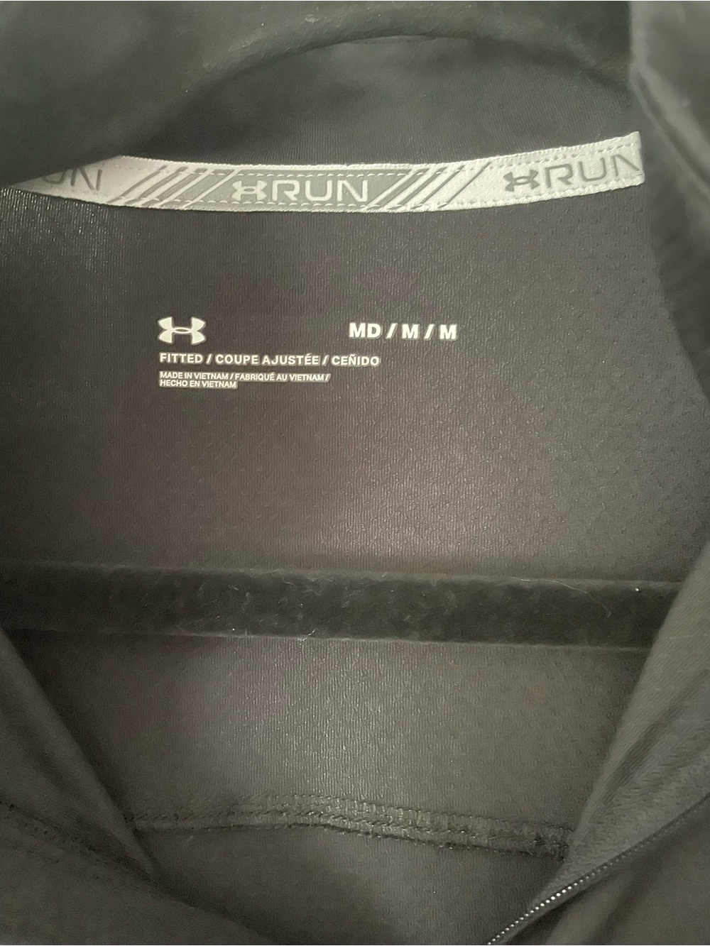 Under Armour Black Women's Long-Sleeve 1/4 Zip Performance Top - Picture 3 of 4